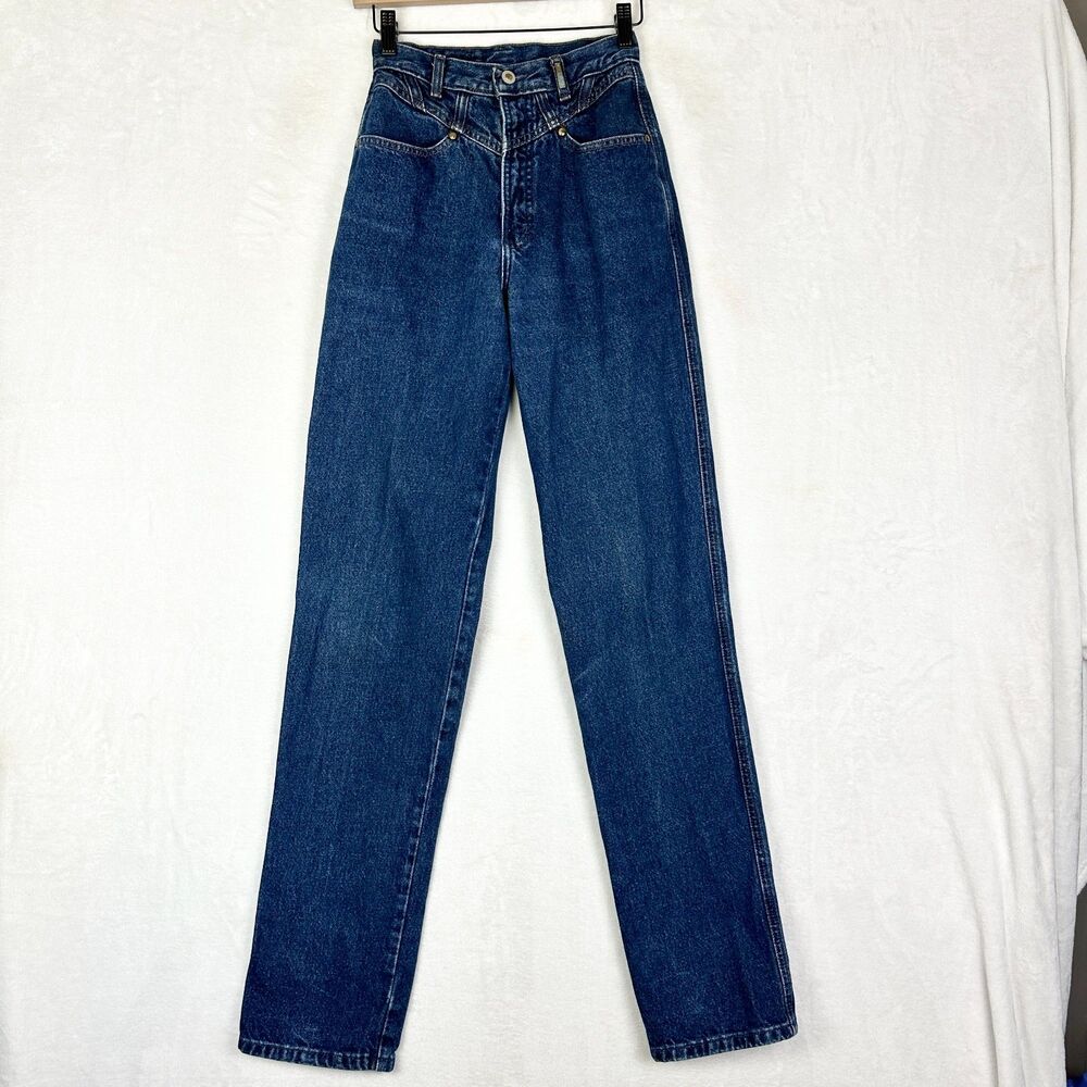 Rockies Vintage Bareback Western Jeans Size 27 Tall (23"x35") Rodeo High Rise
